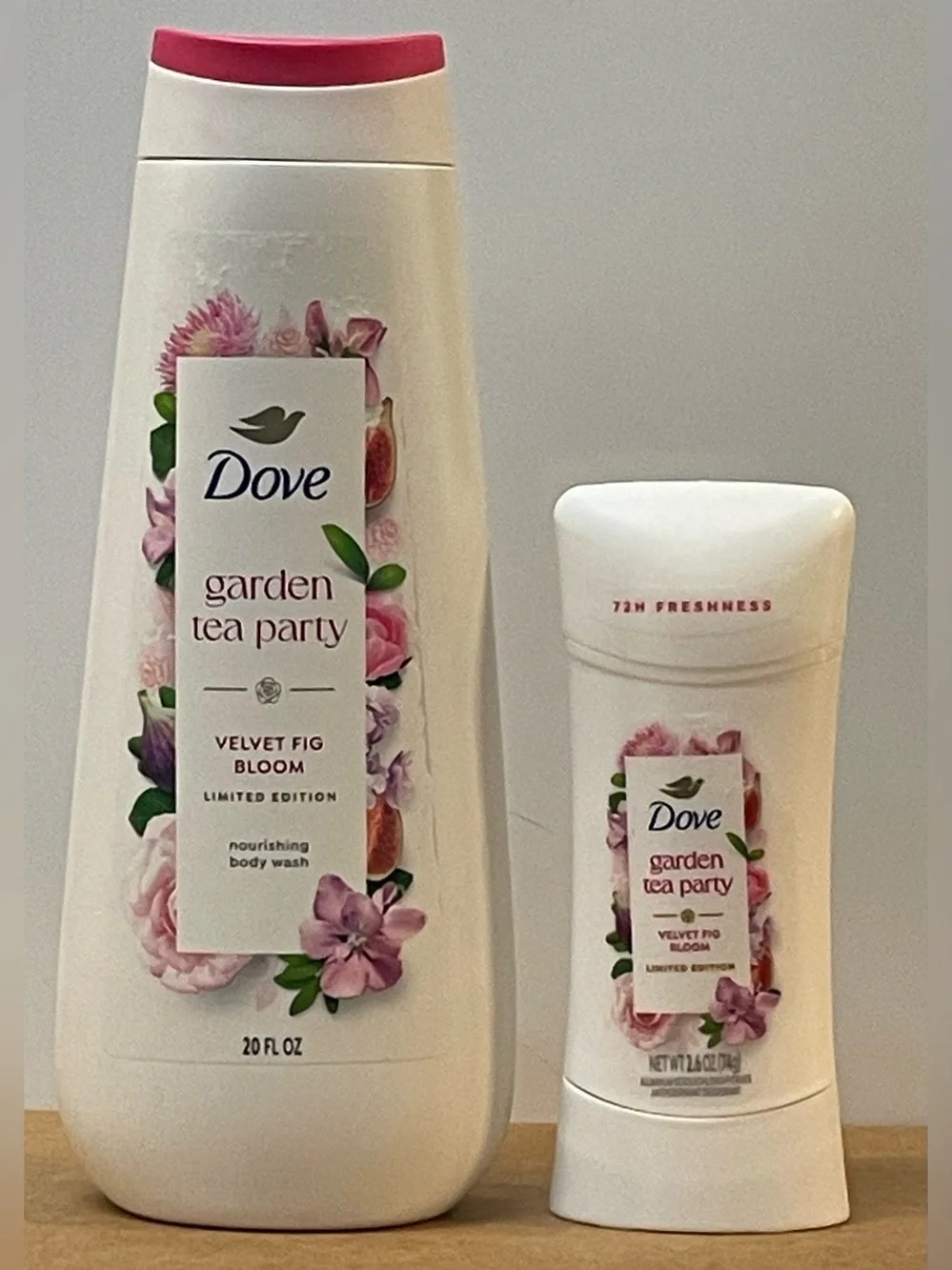 Dove Garden Tea Party Velvet Fig Bloom Nourishing Body Wash & Deodorant Set